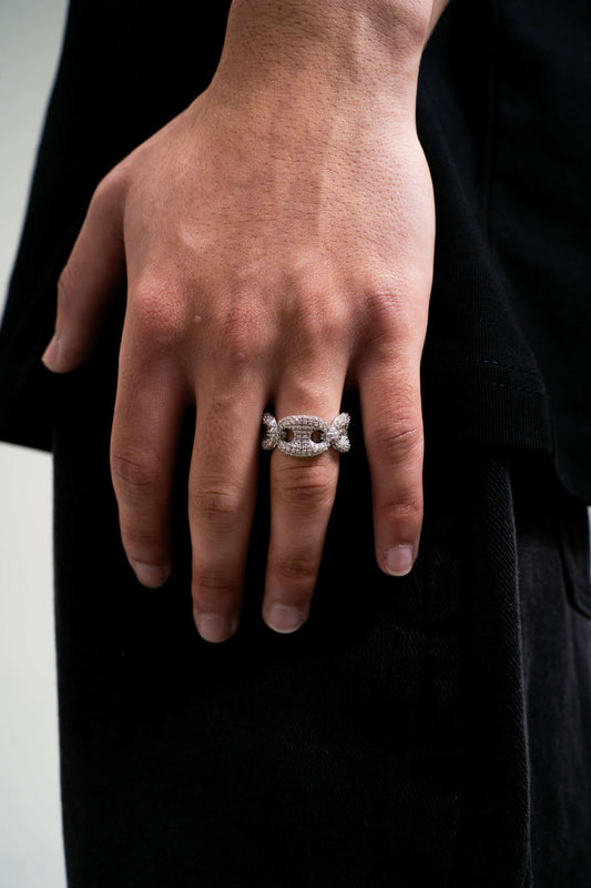 Iced Gucci Link Ring