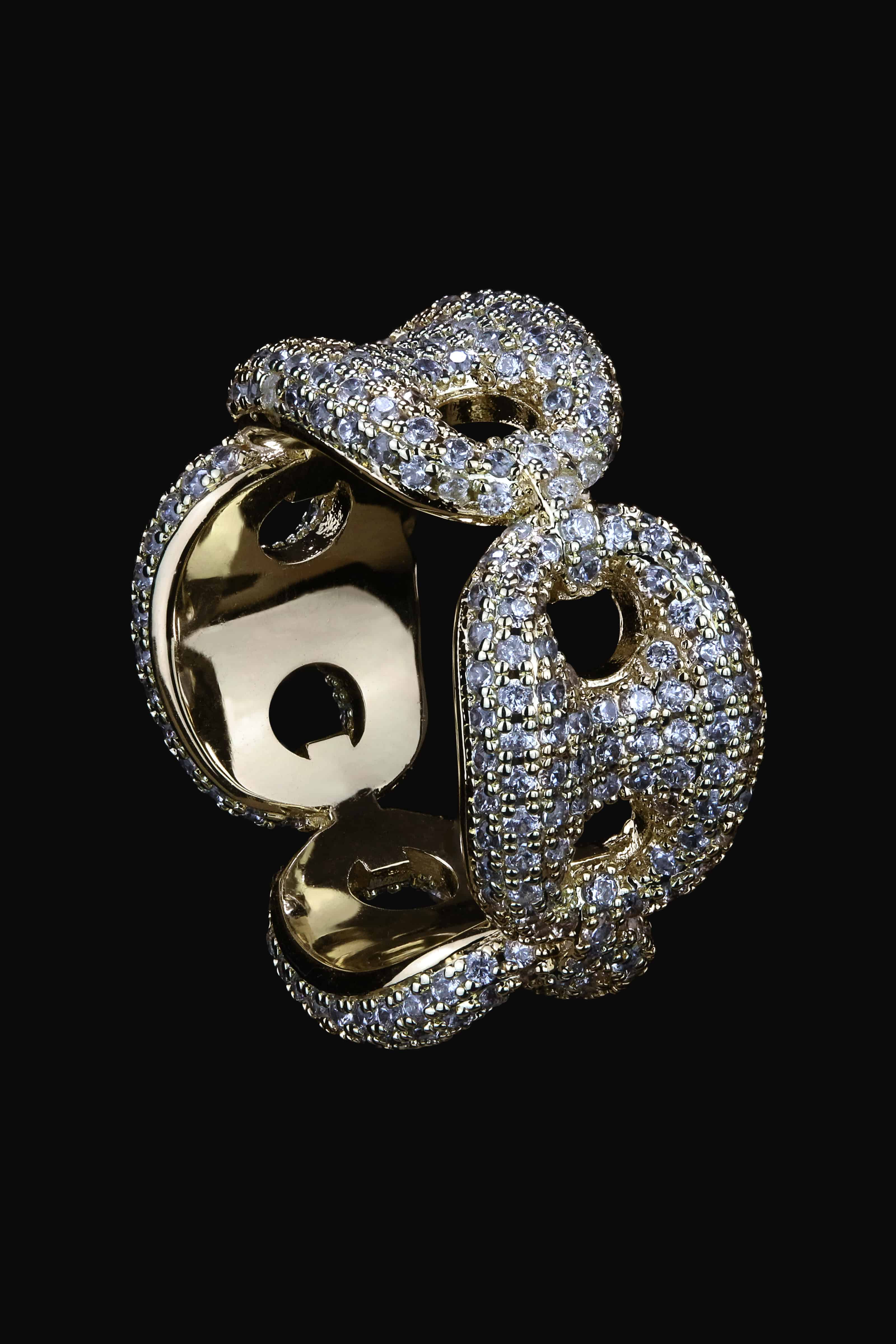 Iced Gucci Link Ring