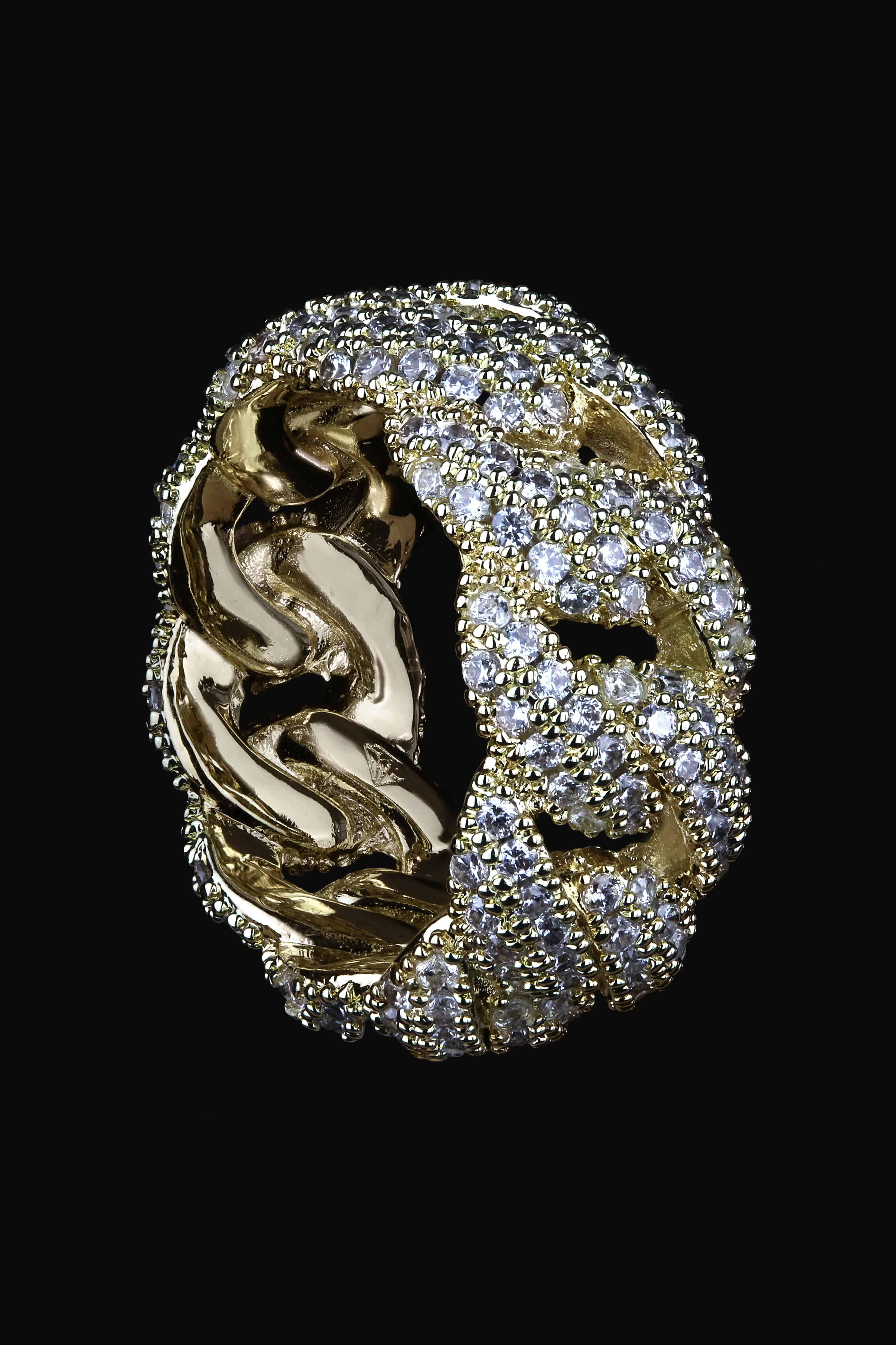 Iced Cuban Link Ring